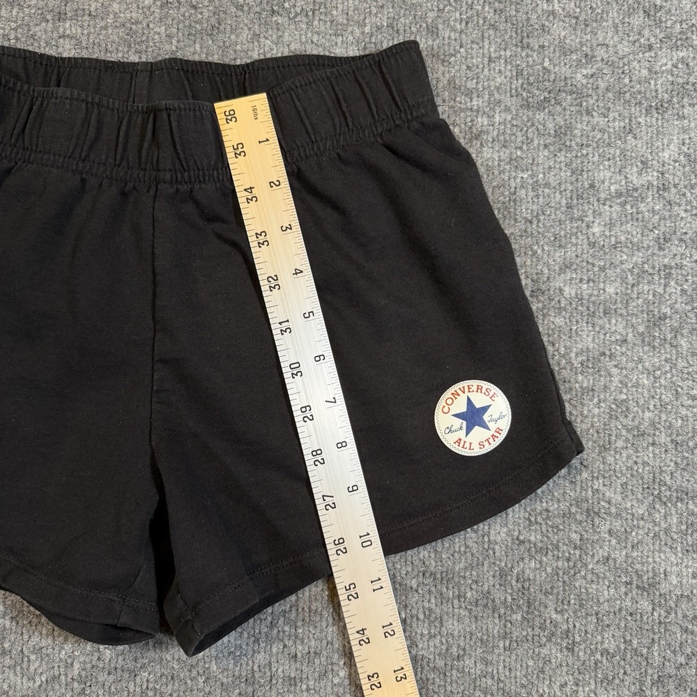 Converse Big Kids Girls XL (13-15 Yrs) Chuck Taylor Patch Shorts Black - Picture 5 of 7